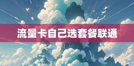 流量卡自己选套餐联通